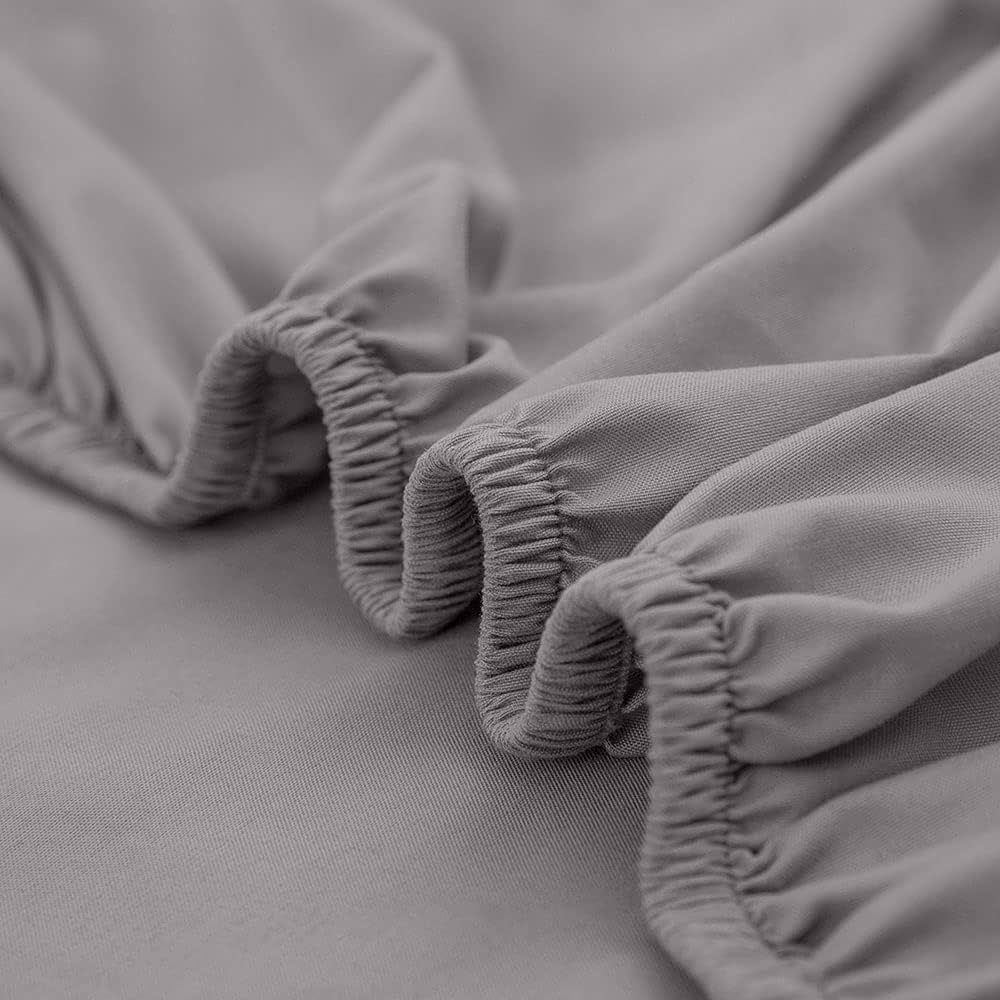 Amazon｜Treeflyheart ボックスシーツ セミファミリー・グレー